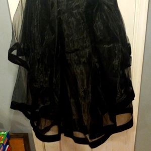 Black party skirt